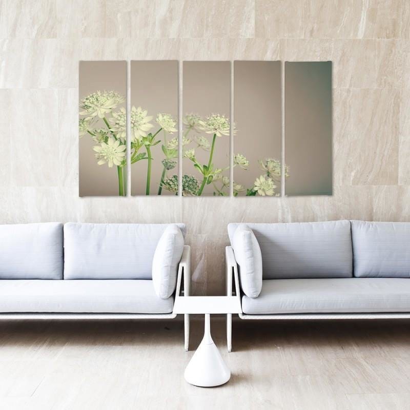 Kanva no 5 daļām - Green Clover  Home Trends DECO