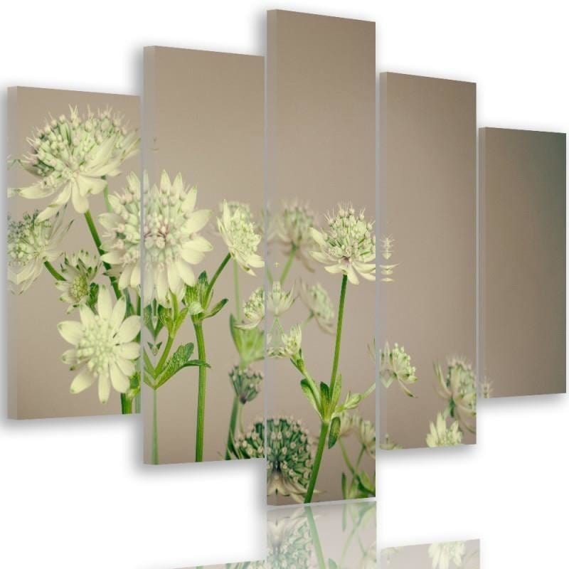 Kanva no 5 daļām - Green Clover  Home Trends DECO