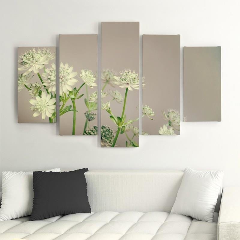 Kanva no 5 daļām - Green Clover  Home Trends DECO