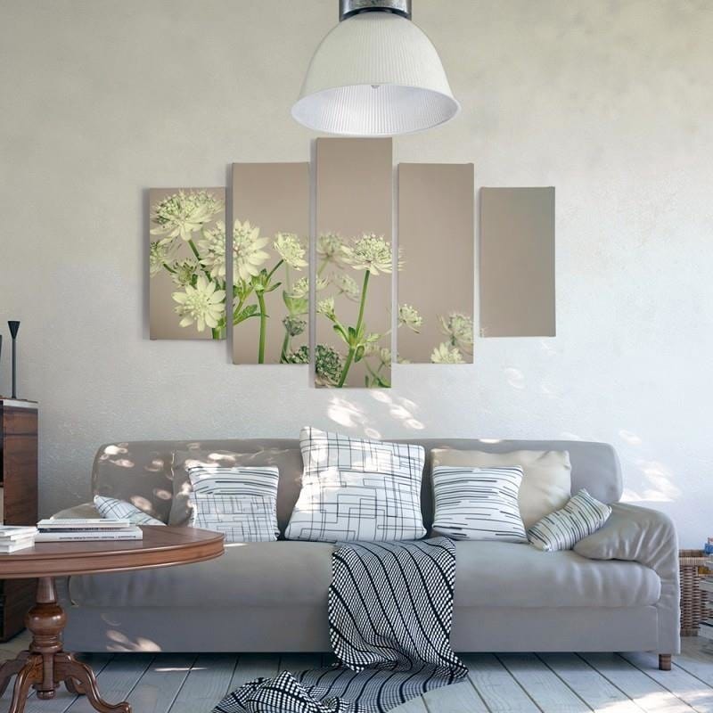Kanva no 5 daļām - Green Clover  Home Trends DECO