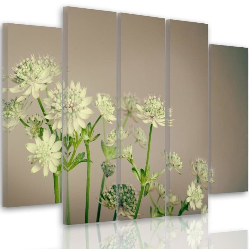 Kanva no 5 daļām - Green Clover  Home Trends DECO