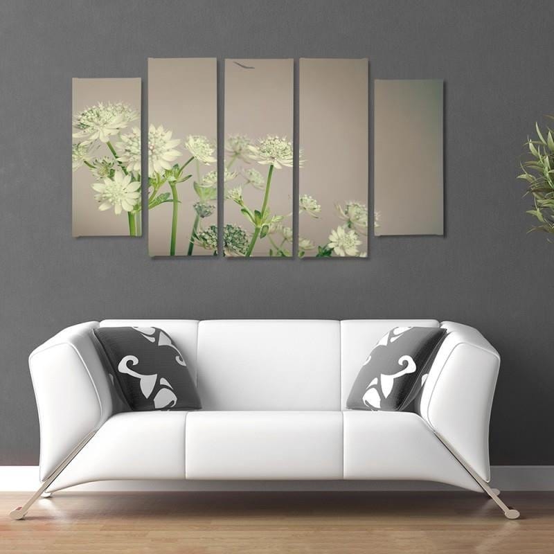 Kanva no 5 daļām - Green Clover  Home Trends DECO