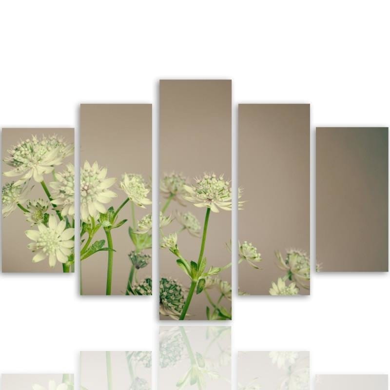 Kanva no 5 daļām - Green Clover  Home Trends DECO
