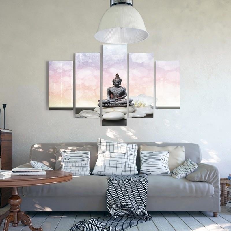 Kanva no 5 daļām - Type A, 5 Buddha  Home Trends DECO