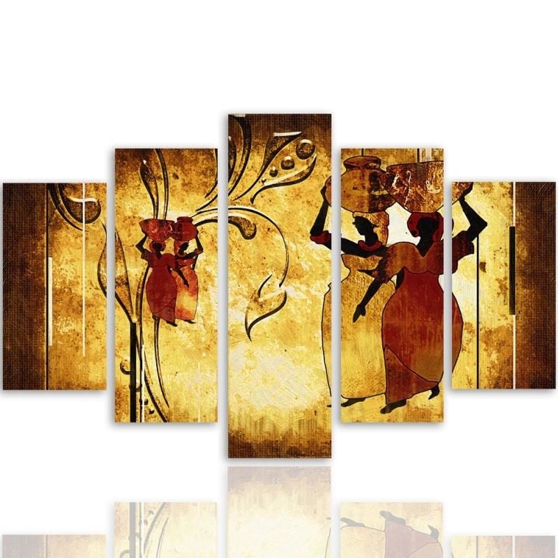 Kanva no 5 daļām - Type A, African  Home Trends DECO