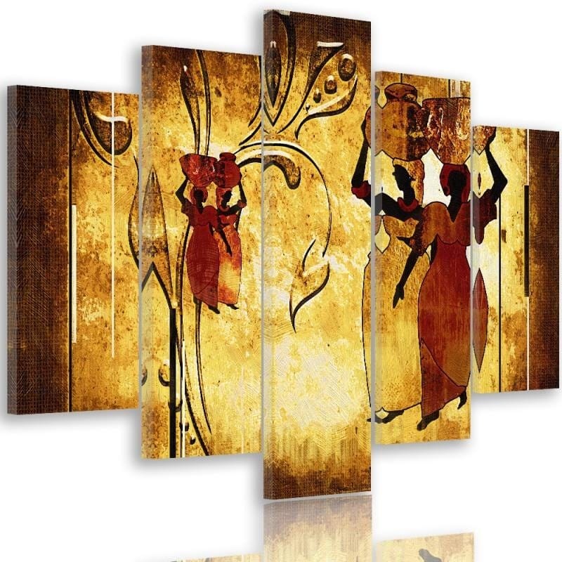 Kanva no 5 daļām - Type A, African  Home Trends DECO