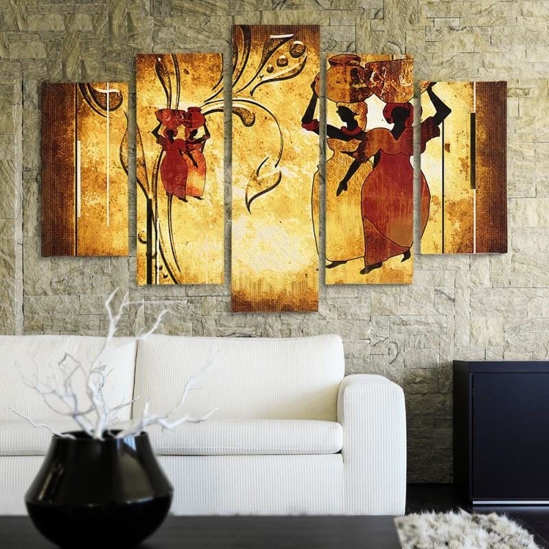Kanva no 5 daļām - Type A, African  Home Trends DECO