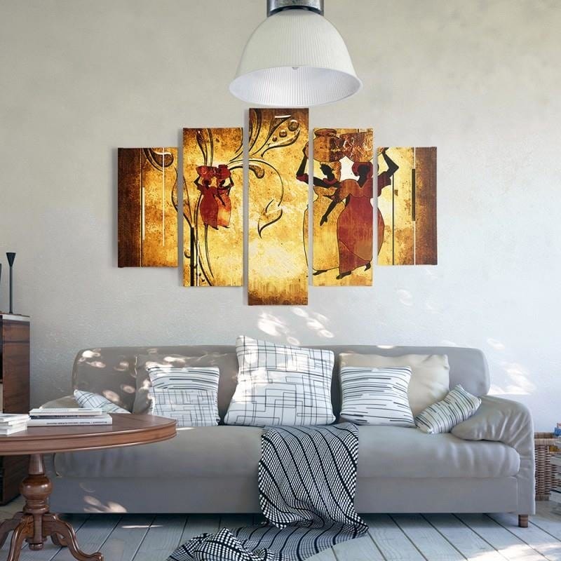 Kanva no 5 daļām - Type A, African  Home Trends DECO