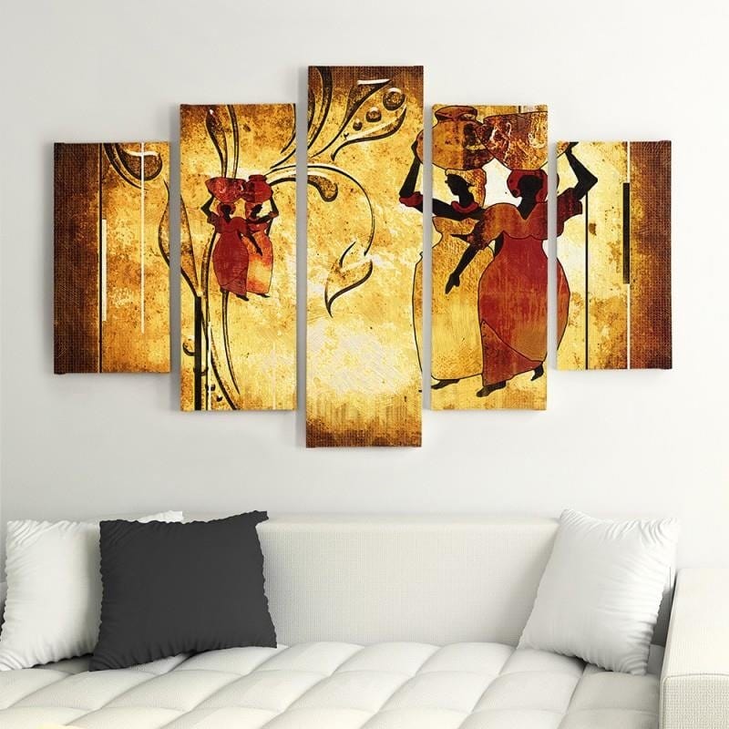 Kanva no 5 daļām - Type A, African  Home Trends DECO