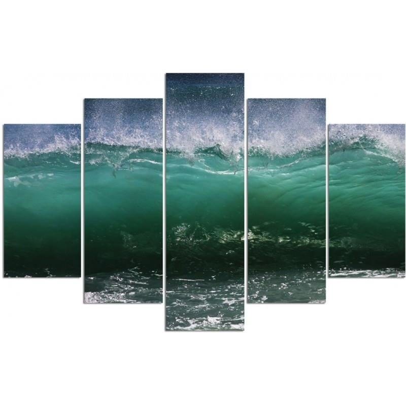 Kanva no 5 daļām - Type A, Agitated Wave 2  Home Trends DECO