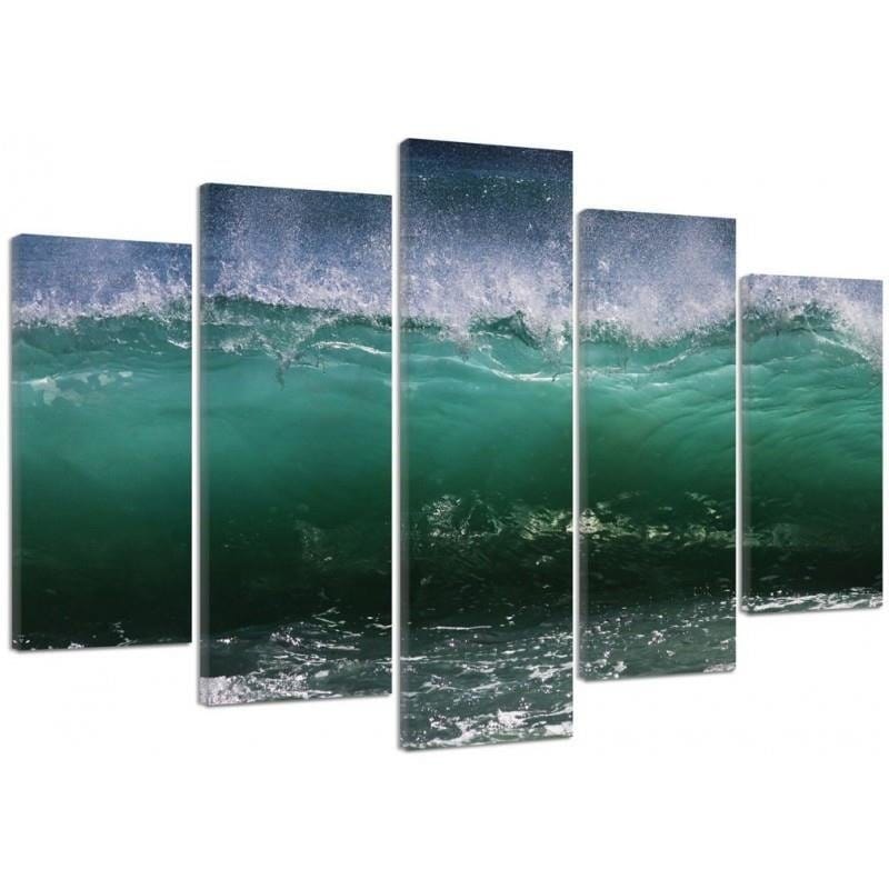 Kanva no 5 daļām - Type A, Agitated Wave 2  Home Trends DECO