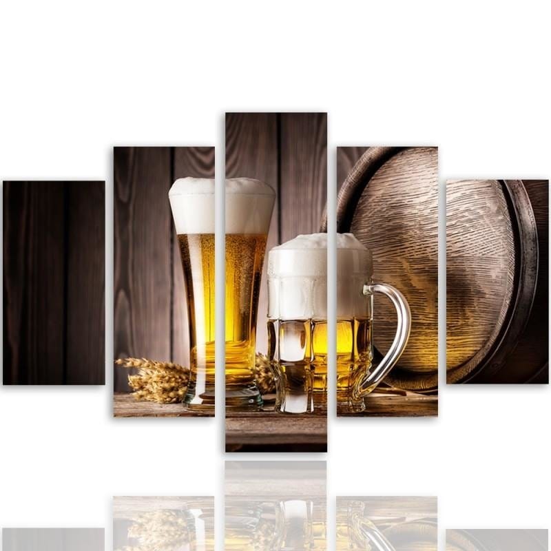 Kanva no 5 daļām - Type A, Beer  Home Trends DECO