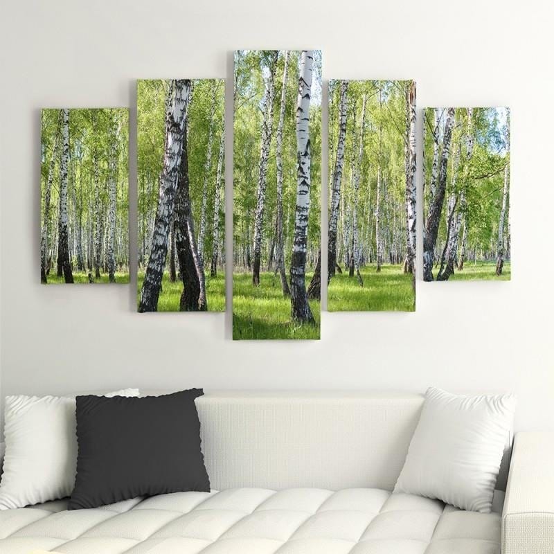 Kanva no 5 daļām - Type A, Birch  Home Trends DECO