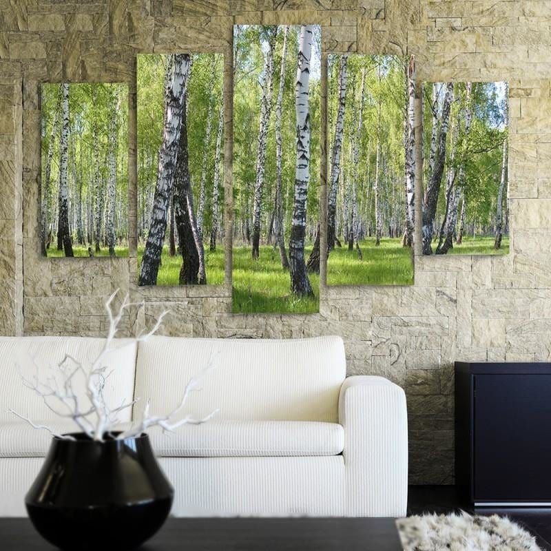 Kanva no 5 daļām - Type A, Birch  Home Trends DECO