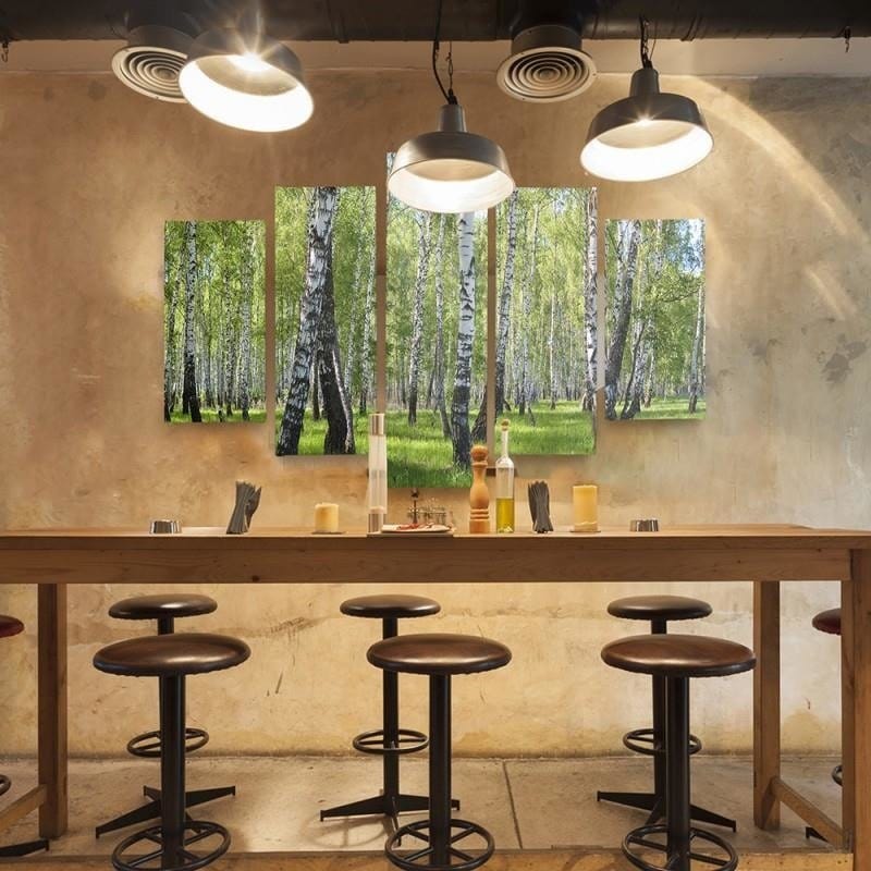 Kanva no 5 daļām - Type A, Birch  Home Trends DECO