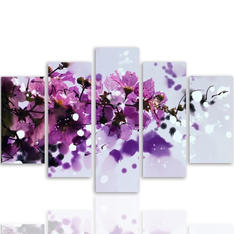 Kanva no 5 daļām - Type A, Blossoming Branch  Home Trends DECO