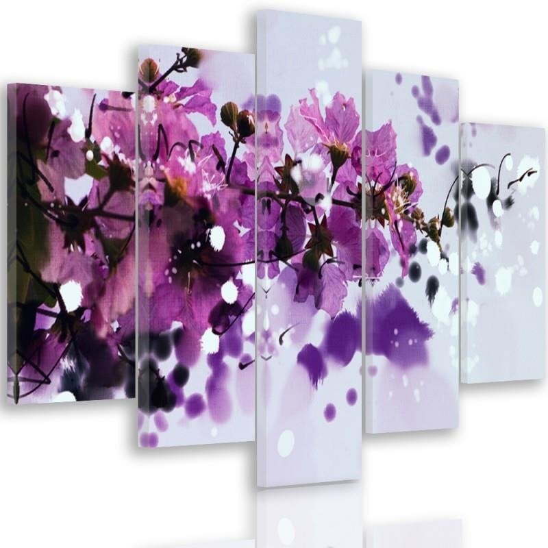 Kanva no 5 daļām - Type A, Blossoming Branch  Home Trends DECO