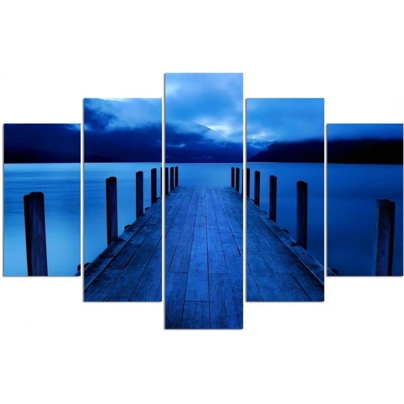 Kanva no 5 daļām - Type A, Blue Bridge  Home Trends DECO