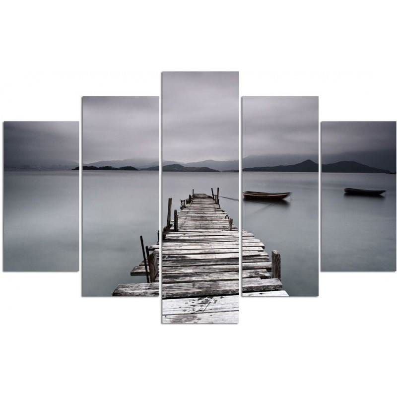 Kanva no 5 daļām - Type A, Bridge And Boat  Home Trends DECO