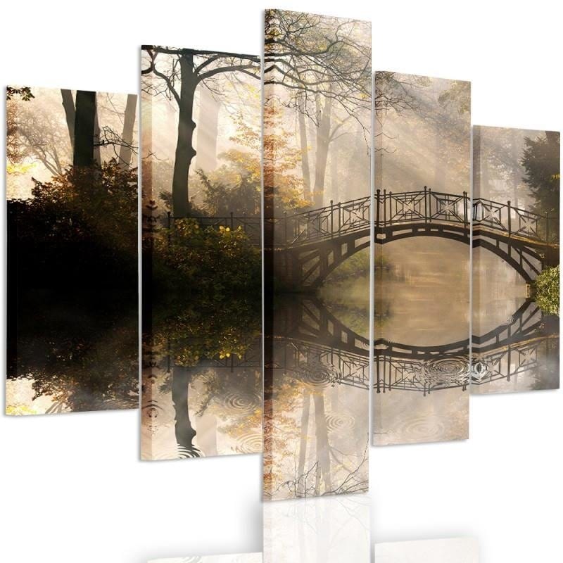 Kanva no 5 daļām - Type A, Bridge In The Park  Home Trends DECO