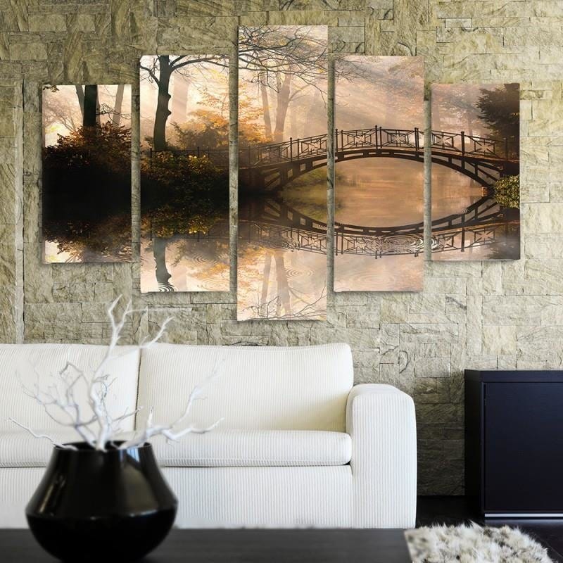 Kanva no 5 daļām - Type A, Bridge In The Park  Home Trends DECO