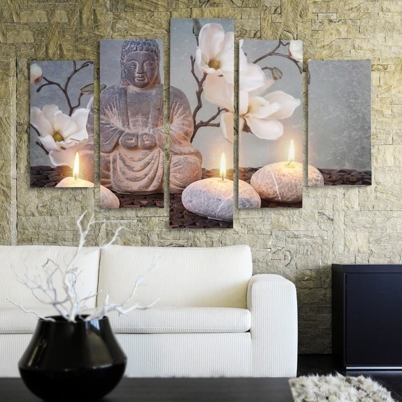 Kanva no 5 daļām - Type A, Buddha  Home Trends DECO