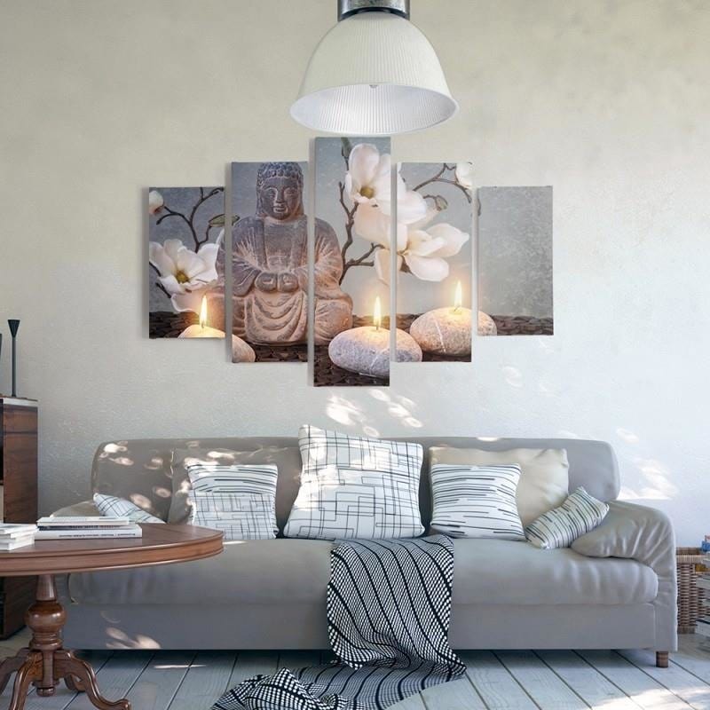 Kanva no 5 daļām - Type A, Buddha  Home Trends DECO