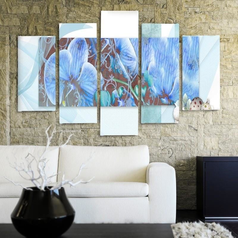 Kanva no 5 daļām - Type A, Composition Orchid 2  Home Trends DECO