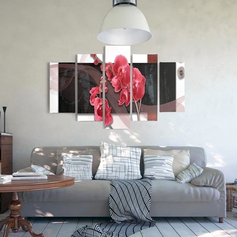 Kanva no 5 daļām - Type A, Composition Orchid  Home Trends DECO
