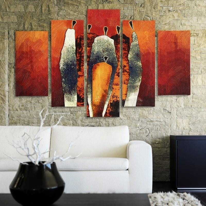 Kanva no 5 daļām - Type A, Figurative Composition  Home Trends DECO