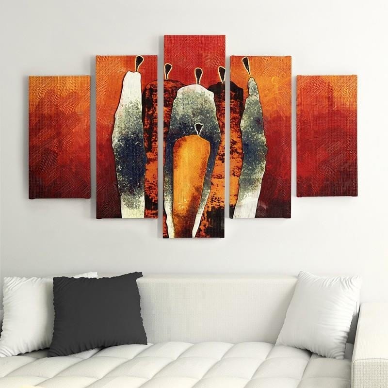 Kanva no 5 daļām - Type A, Figurative Composition  Home Trends DECO