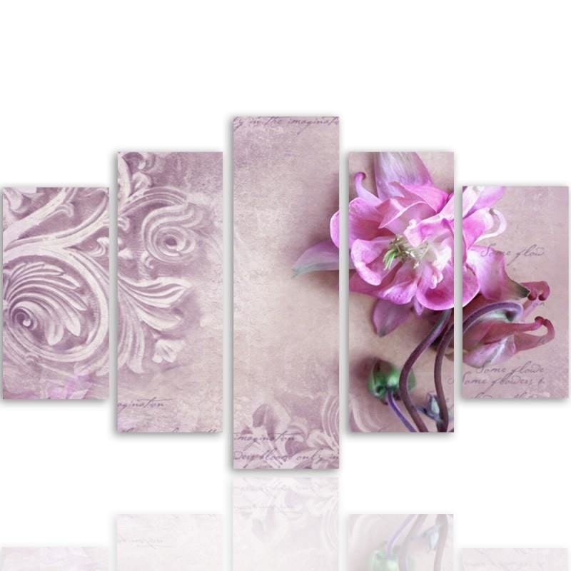 Kanva no 5 daļām - Type A, Flower Motif - Analogy  Home Trends DECO