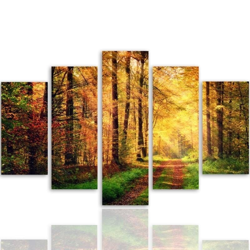 Kanva no 5 daļām - Type A, Forest Road  Home Trends DECO