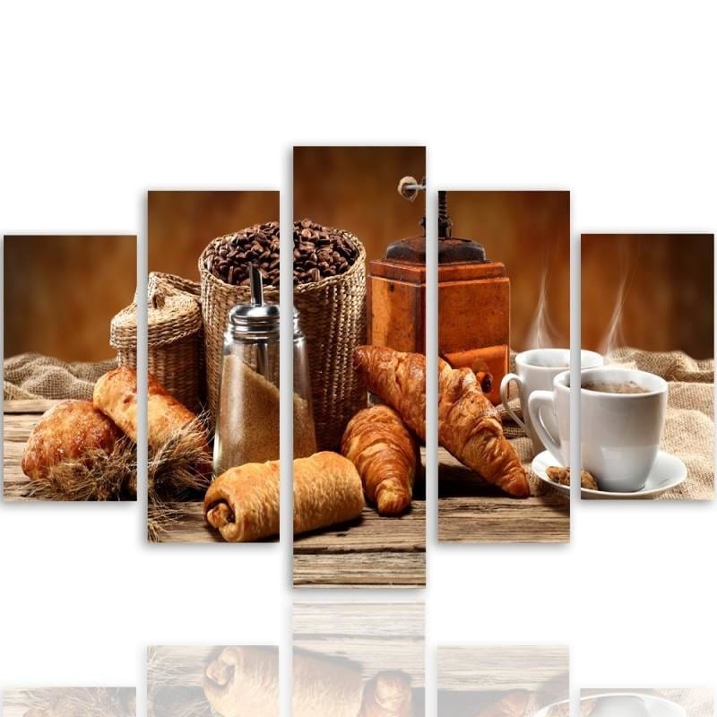 Kanva no 5 daļām - Type A, French Breakfast  Home Trends DECO