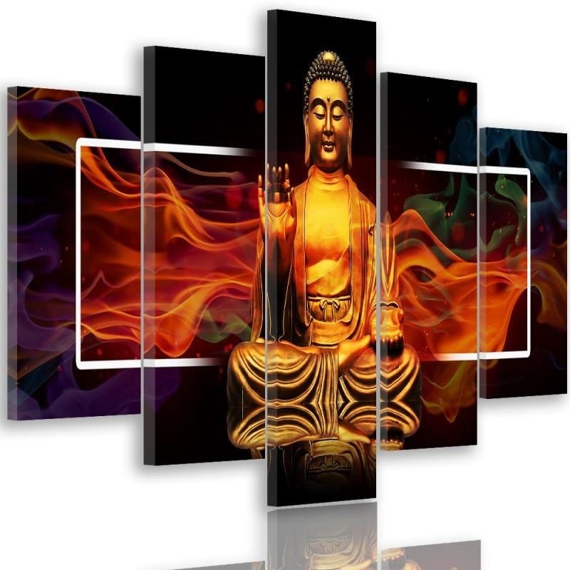 Kanva no 5 daļām - Type A, Golden Buddha 2  Home Trends DECO