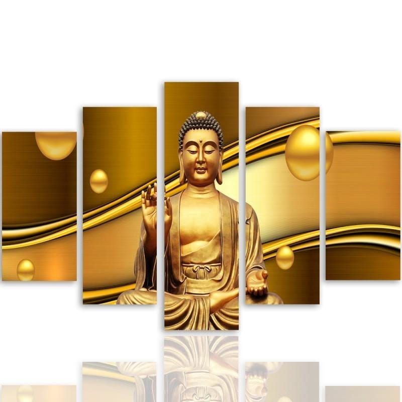 Kanva no 5 daļām - Type A, Golden Buddha  Home Trends DECO