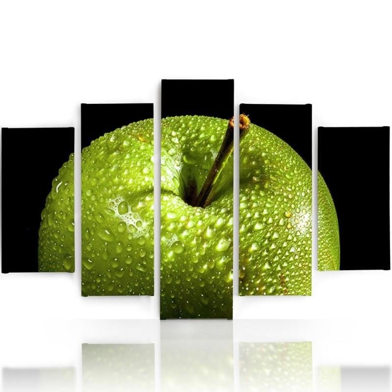 Kanva no 5 daļām - Type A, Green Apple  Home Trends DECO