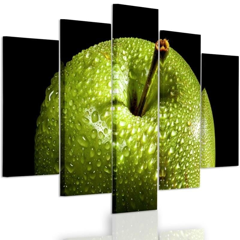 Kanva no 5 daļām - Type A, Green Apple  Home Trends DECO
