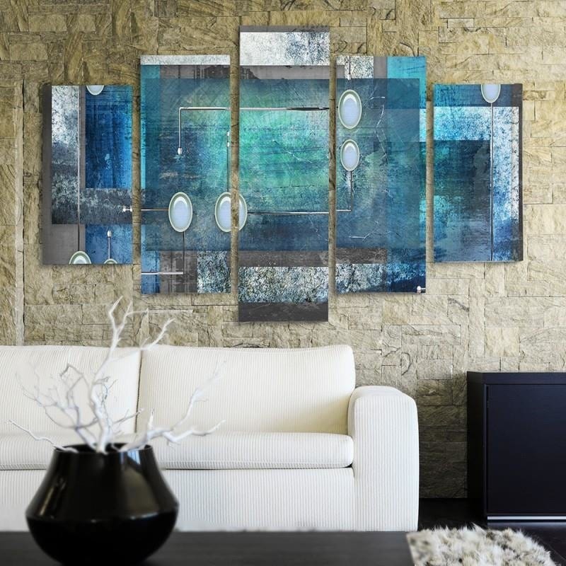 Kanva no 5 daļām - Type A, Interior Abstract  Home Trends DECO