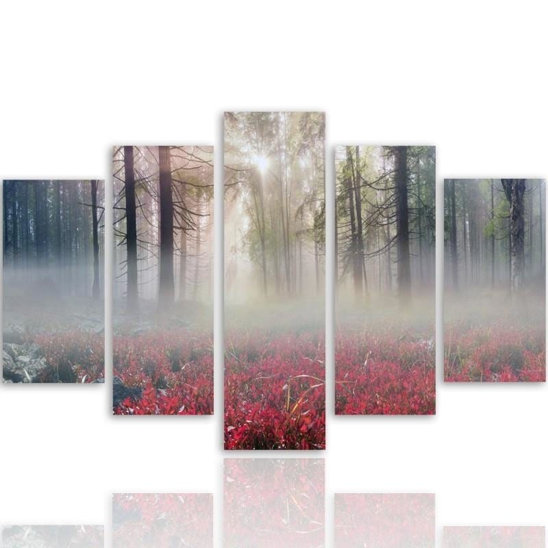 Kanva no 5 daļām - Type A, Mist Over The Clearing  Home Trends DECO