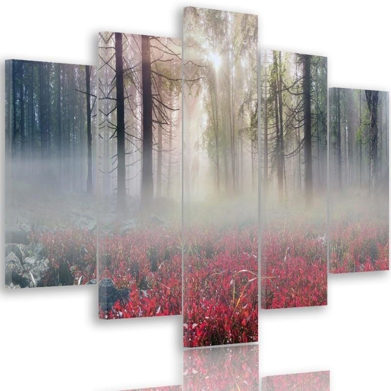 Kanva no 5 daļām - Type A, Mist Over The Clearing  Home Trends DECO