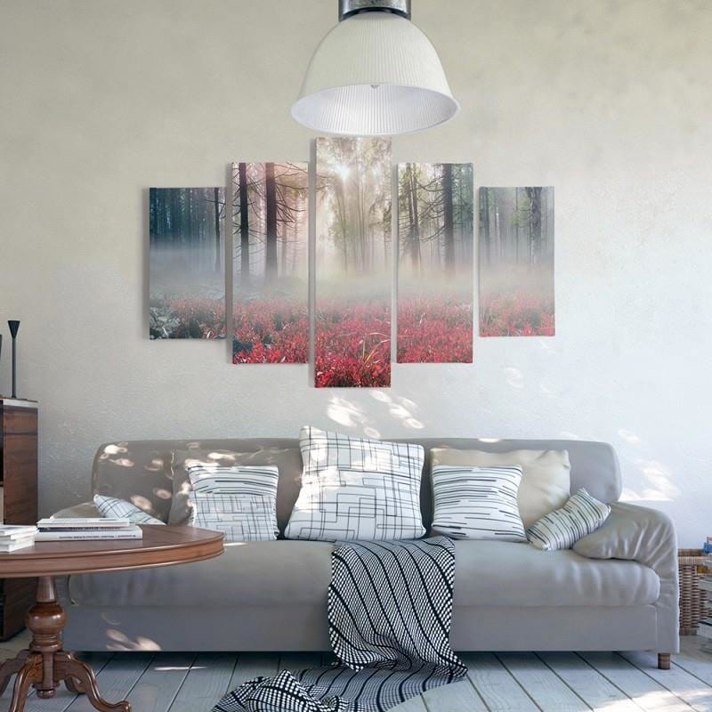 Kanva no 5 daļām - Type A, Mist Over The Clearing  Home Trends DECO
