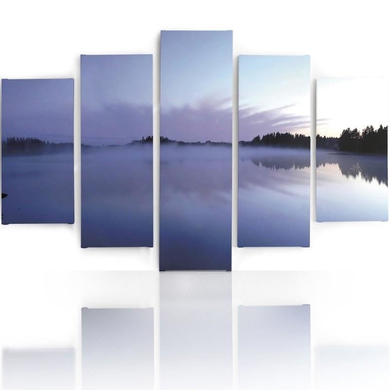 Kanva no 5 daļām - Type A, Mist Over The Lake  Home Trends DECO