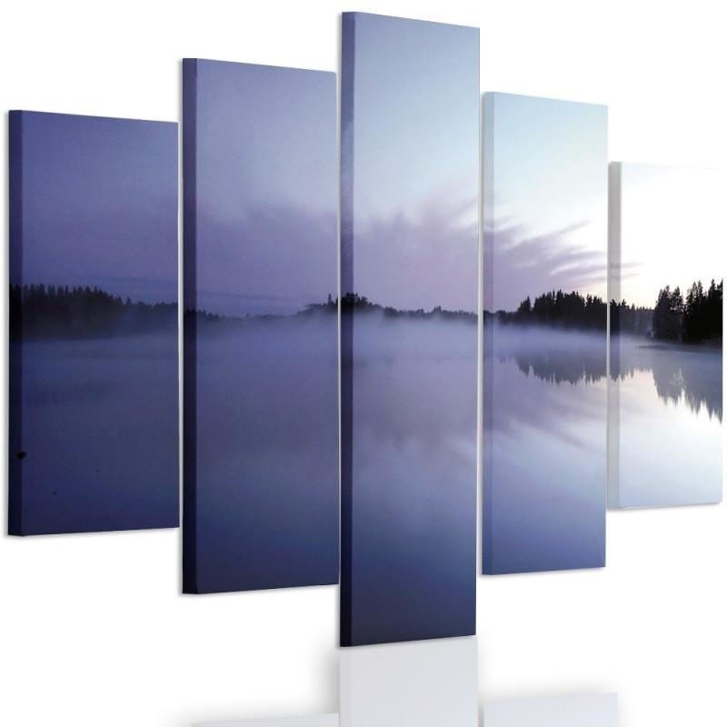 Kanva no 5 daļām - Type A, Mist Over The Lake  Home Trends DECO