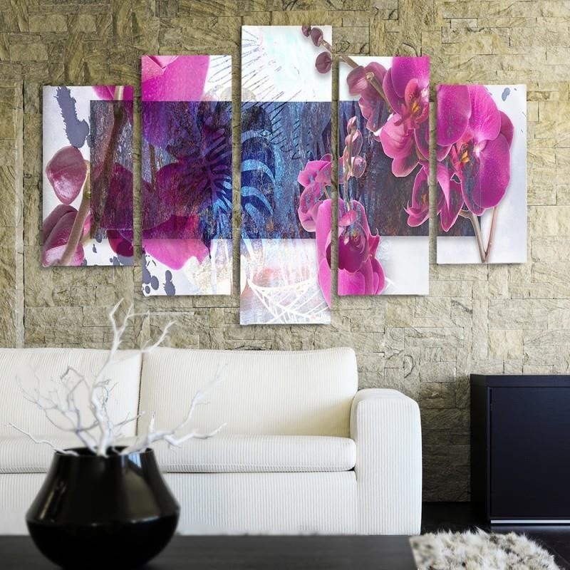 Kanva no 5 daļām - Type A, Orchid Composition 1  Home Trends DECO