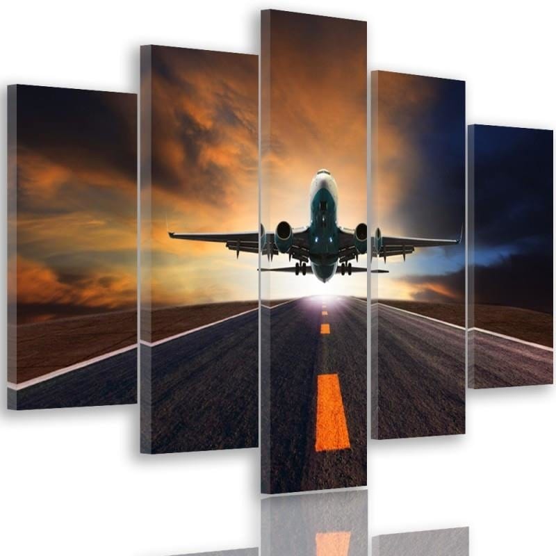 Kanva no 5 daļām - Type A, Plane  Home Trends DECO