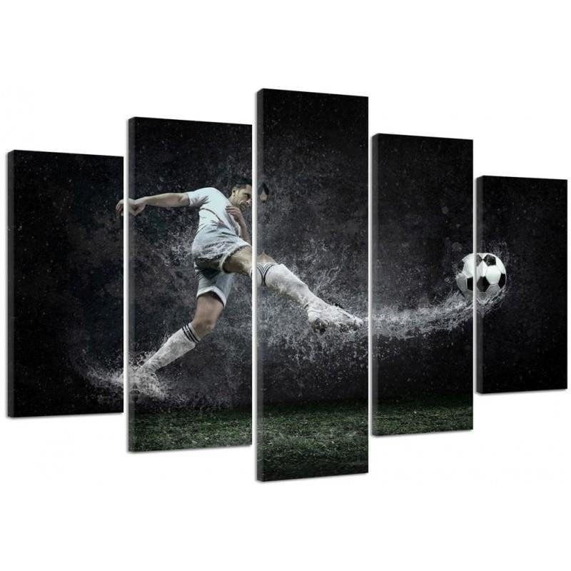 Kanva no 5 daļām - Type A, Player On The Wet Turf  Home Trends DECO