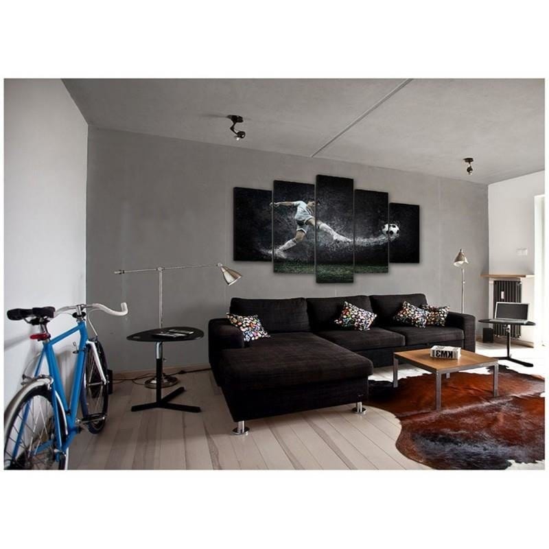 Kanva no 5 daļām - Type A, Player On The Wet Turf  Home Trends DECO