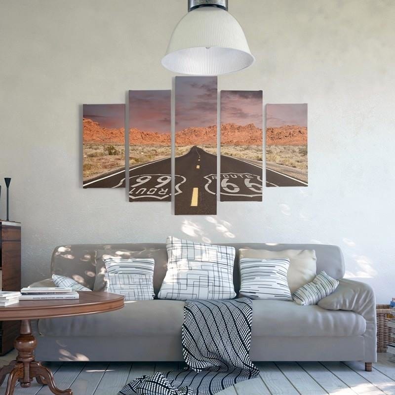 Kanva no 5 daļām - Type A, Route 66 Road  Home Trends DECO
