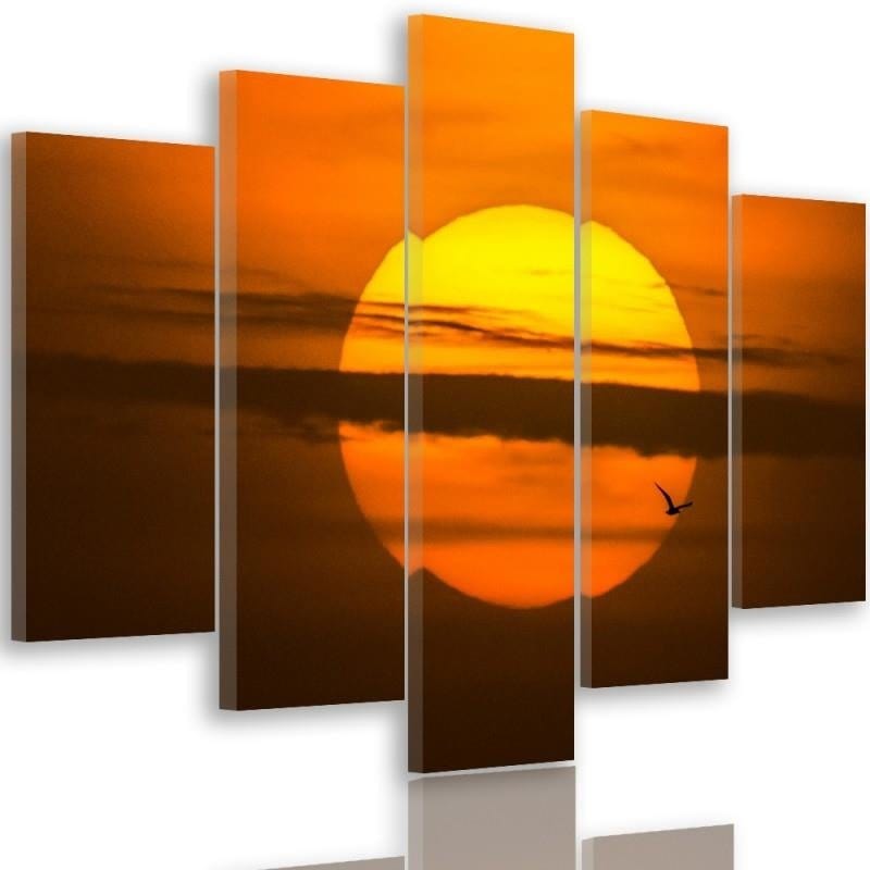 Kanva no 5 daļām - Type A, Setting Sun  Home Trends DECO